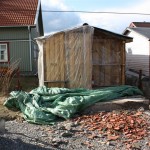 Rensat inför carportbygget